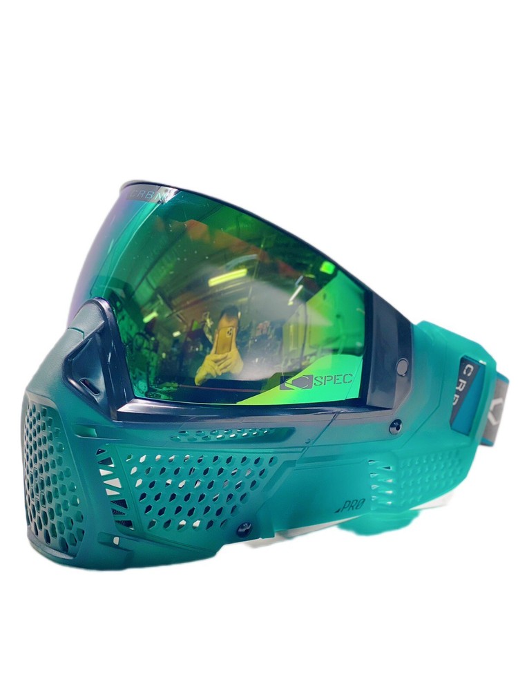 NEW Carbon CRBN Zero Pro Paintball Mask (Less Coverage) - Fade Forest.
