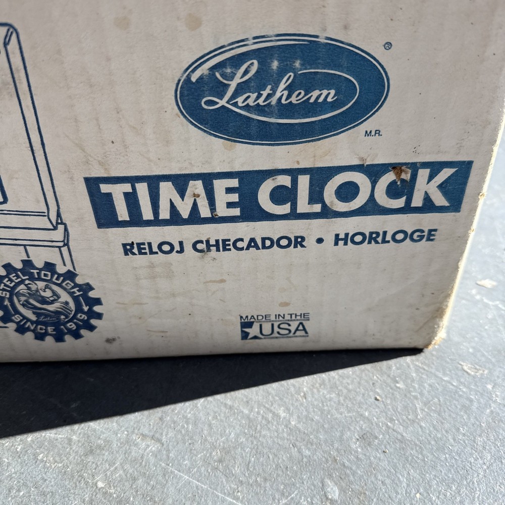 Vintage Lathem Time Clock Model 2123 Serial A-818254