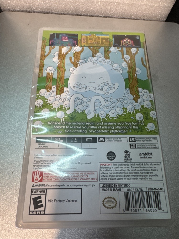 NEW! SPINCH Nintendo Switch GAME Iam8bit