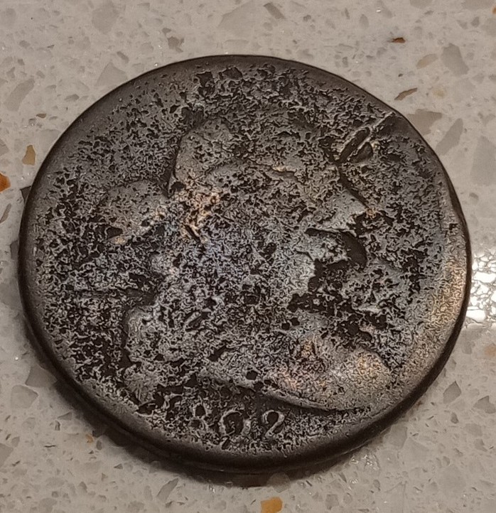 *USA 1c~1 Cent ~Draped Bust Cent 1802~* FA