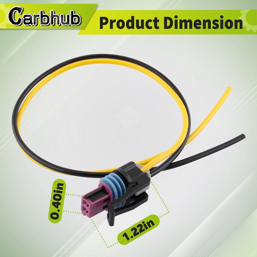 Wire Pigtail Fit for GM LS 2-Wire Pigtail, for Coolant Temperature Sensor Con...