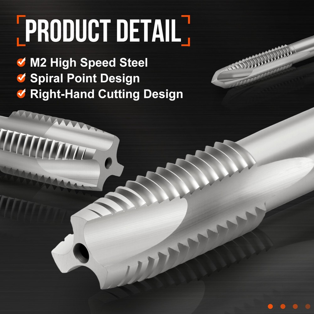 10-32 UNF Spiral Point Plug Threading Tap Polished Screw Tapping