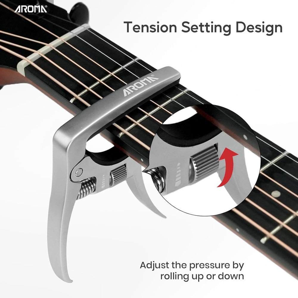 Professional Guitar Capo Adjustable Trigger Tension 6 Strings Acoustic Electric