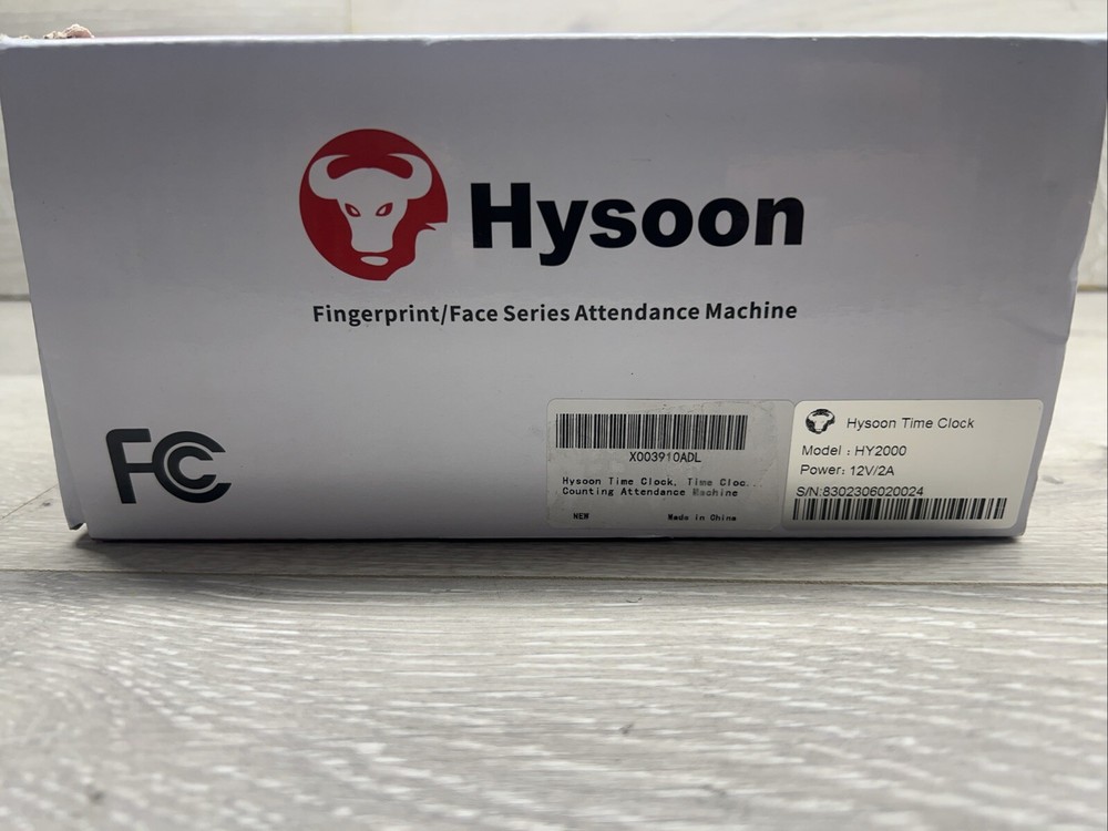 Hysoon Time Clock W/ Face and Fingerprint Recognition HY2000