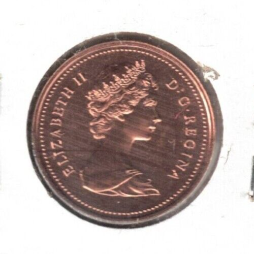 1981 Canadian Proof Like One Cent Elizabeth II Coin!