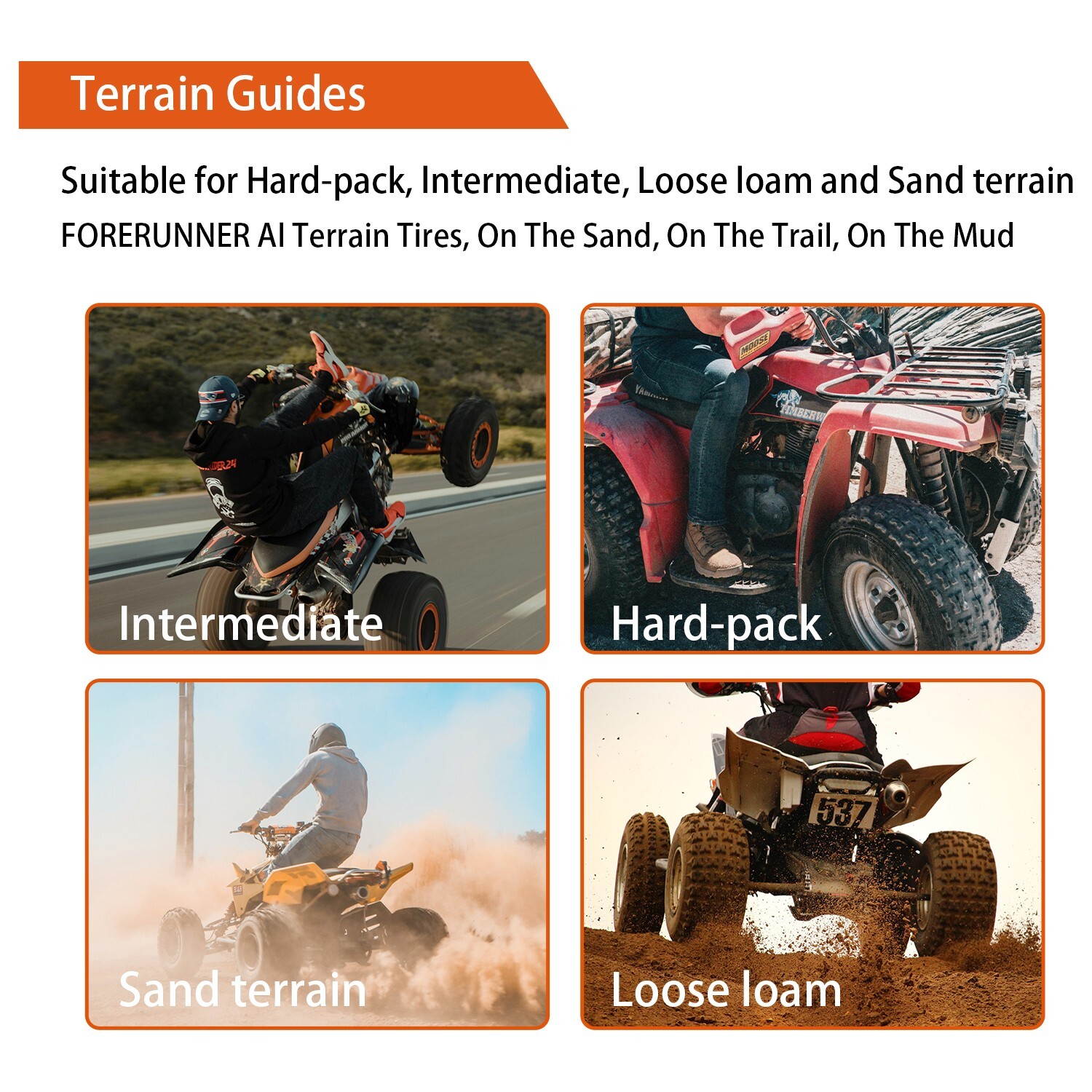 2 Front 22x7-10 6Ply ATV Tires 22x7x10 Sport All Terrain 22 7 10 Mud Tires