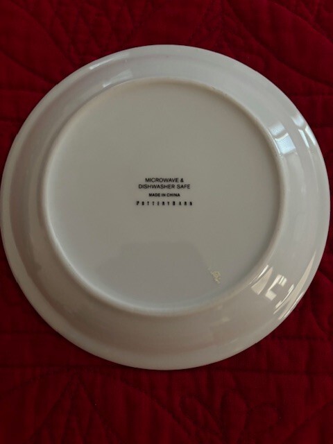 Pottery Barn Merry & Bright Appetizer Plates (4) New