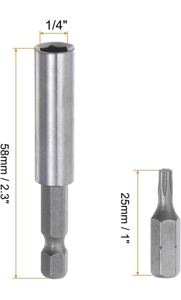 33pcs Screwdriver Bit Kit Hex Head Drill Bit Collection with 1/4 Extender US