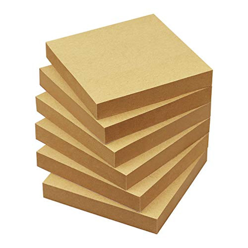 Sticky Notes 3x3 Self-Stick Notes Pads with 6 Bright Colors, Easy to Post for