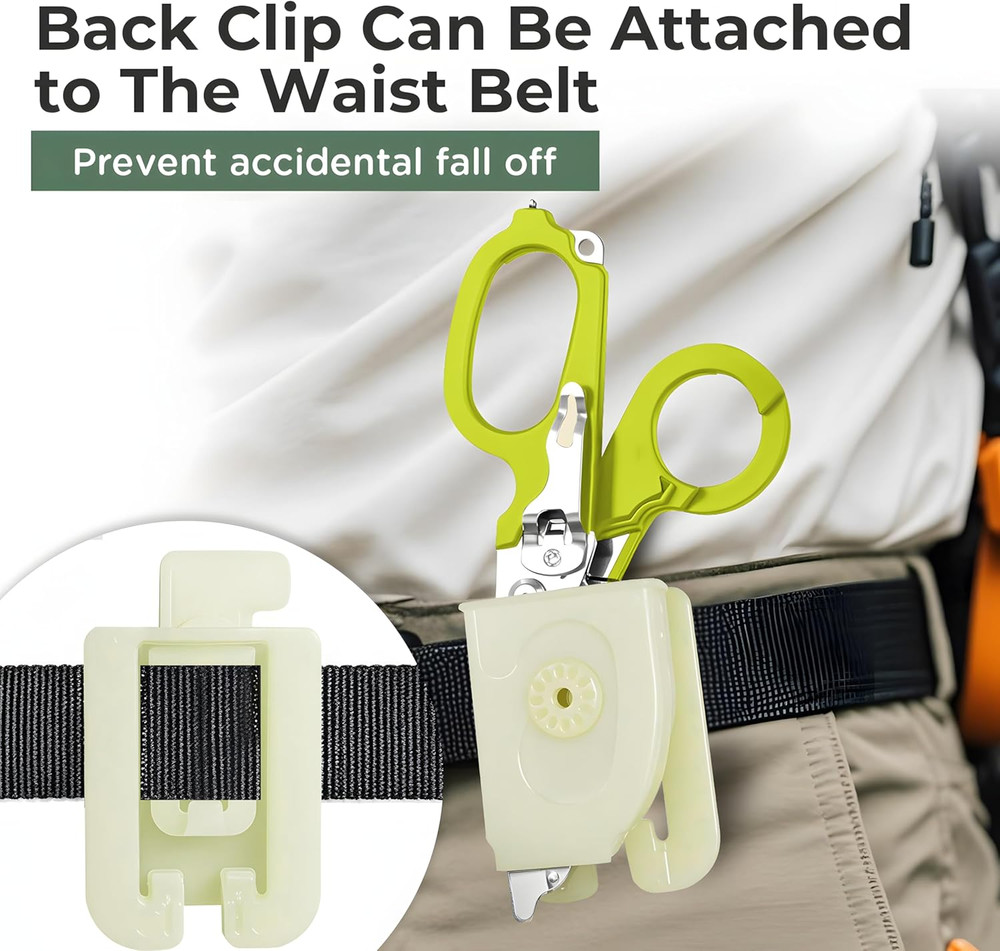 Tactical Foldable Trauma Shears Holsters 2Pack,Emergency Response Shears sheaths