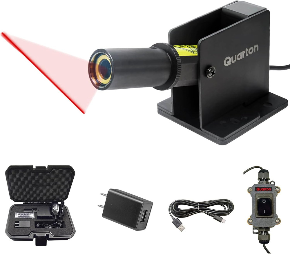 Laser Level ML-100 Red Line Generator for Indoor Large-Scale Cutting, Measuring,