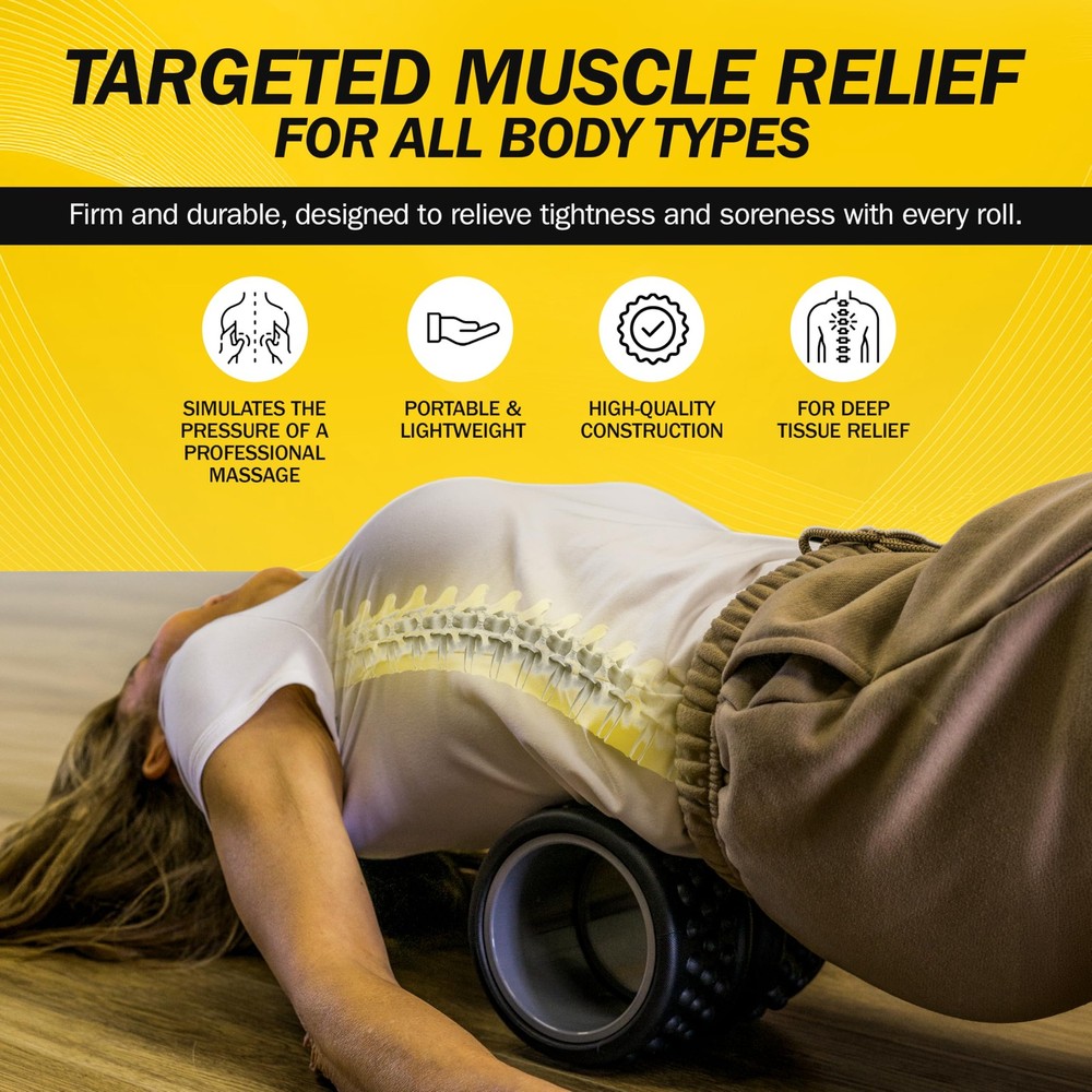 SpineAline Back Roller – Muscle Rollers Deep Tissue Spine Alignment Tool – Er...
