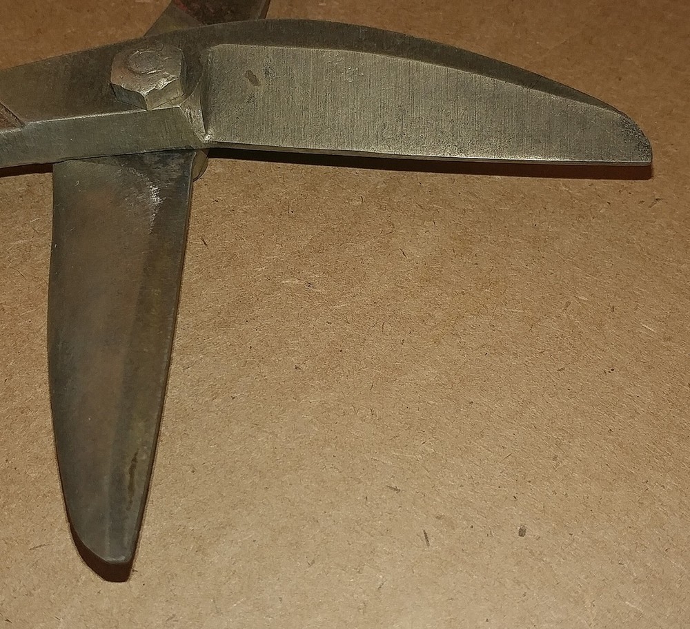 Vintage ECLIPSE Forged Steel 10” Tin Snips Shears Cutters