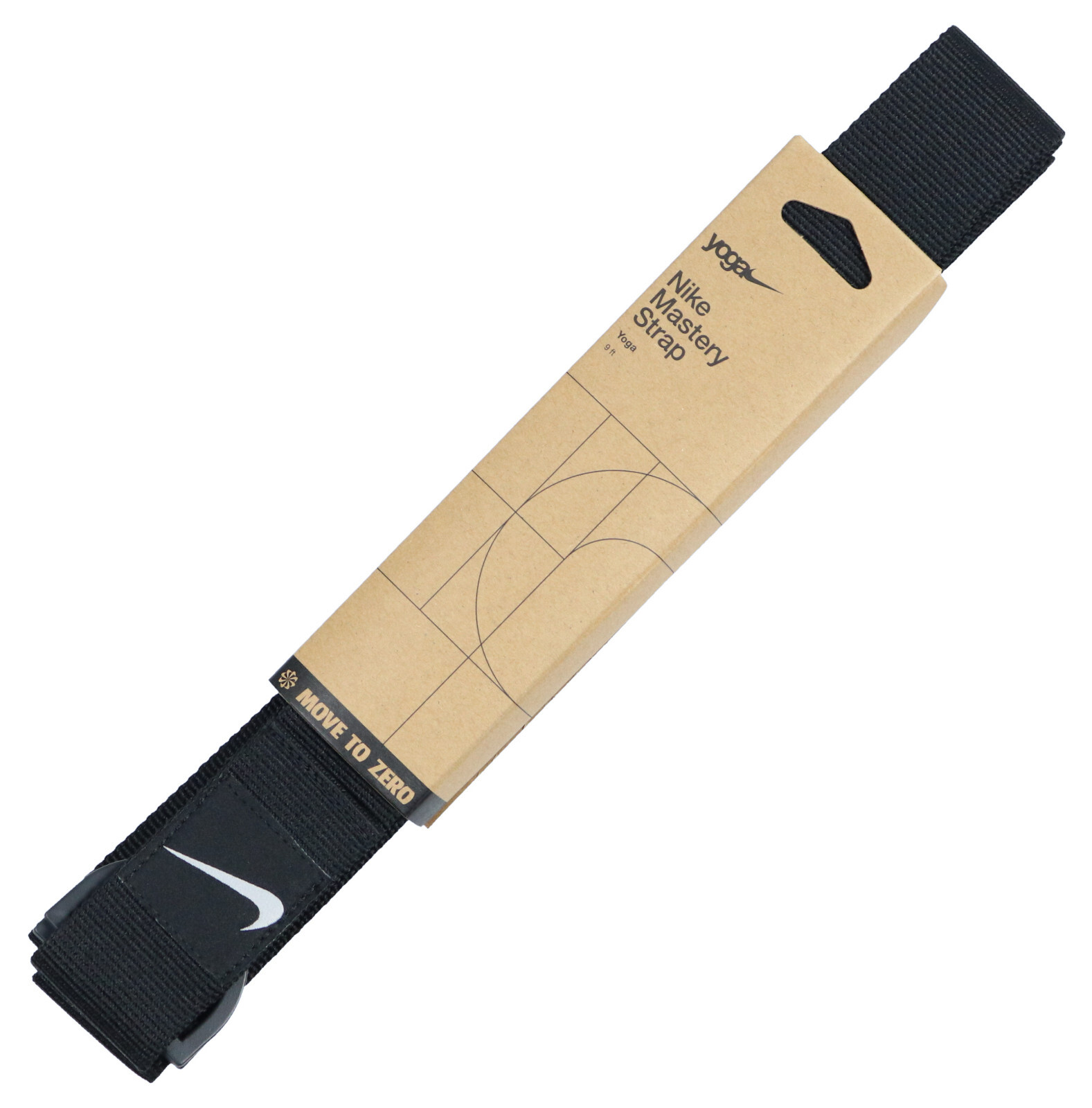 NIKE Mastery Yoga Strap - 9 ft - Black