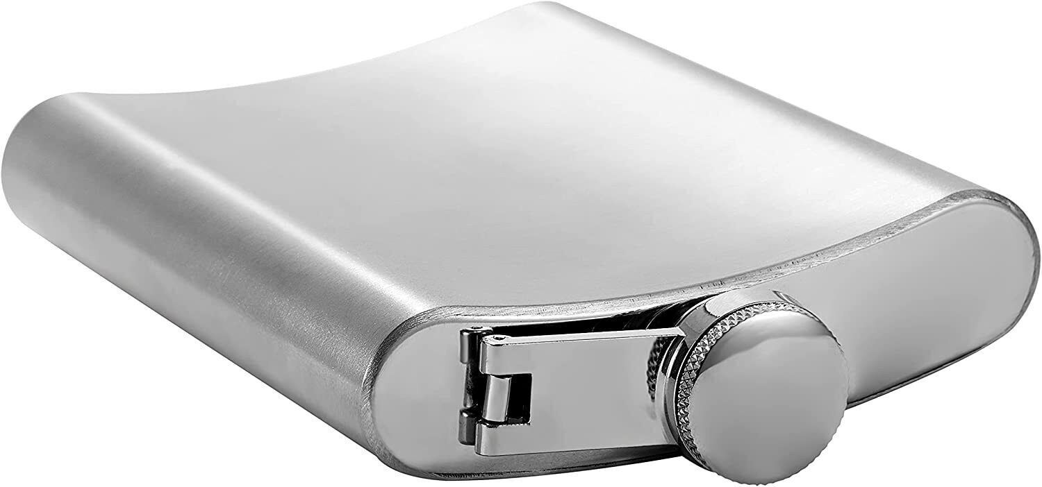 Stainless Steel Liquor Pocket Hip Flask Alcohol Whiskey Screw Cap Flagon 7 10 oz