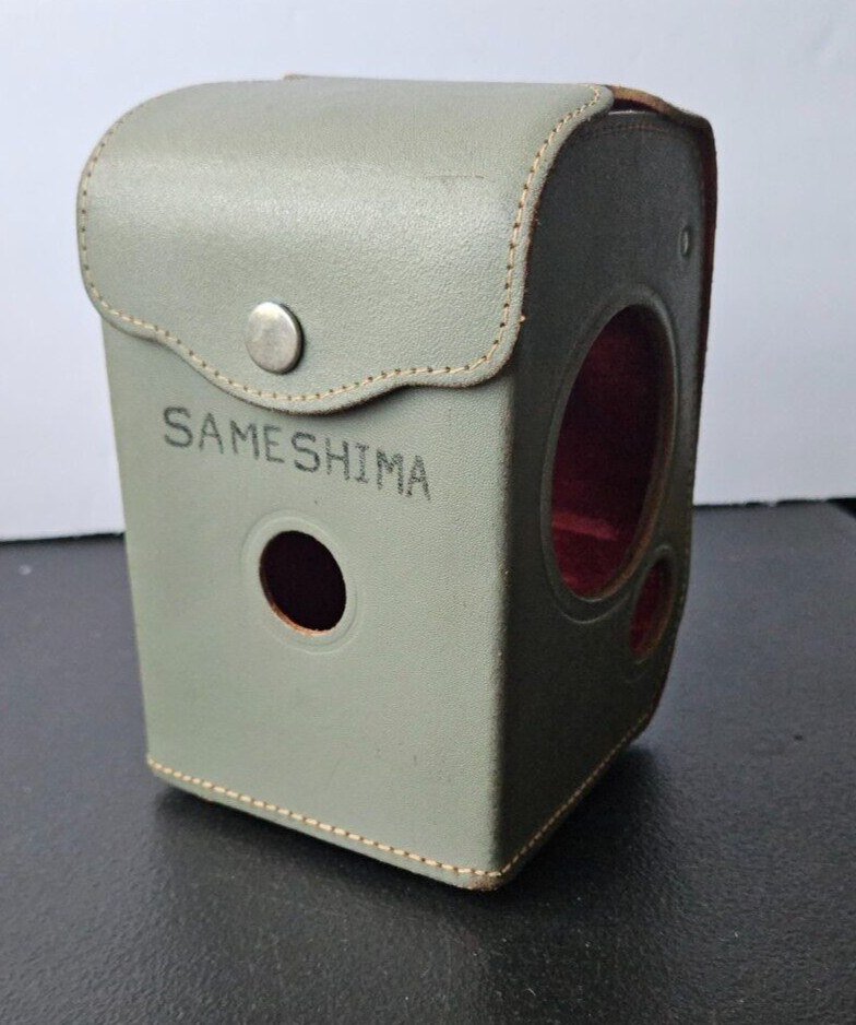 SAMESHIMA ANSCO CAMERA CASE. GENUINE LEATHER MADE IN U.S.A. NICE LINING.