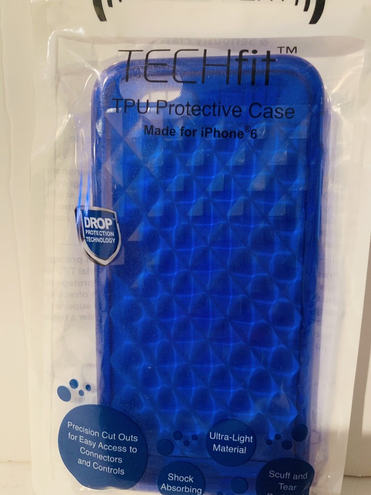 iPhone 6 TPU Techfit Blue Protective Case