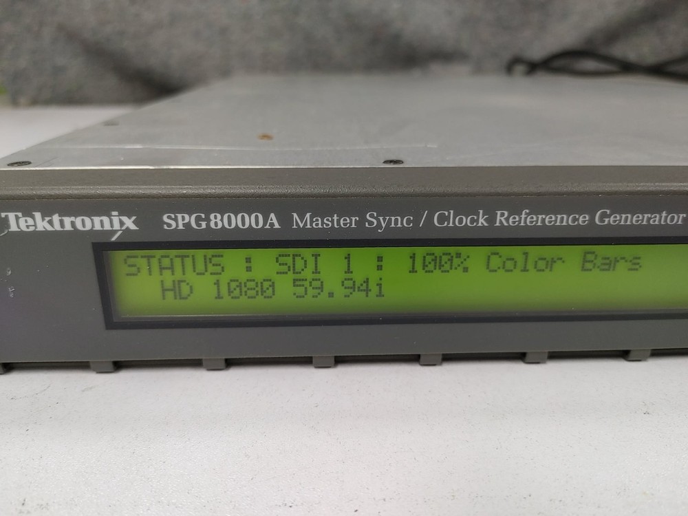 Tektronix spg8000A Master Sync/Clock GPS HD SDI Multi Format Reference Generator