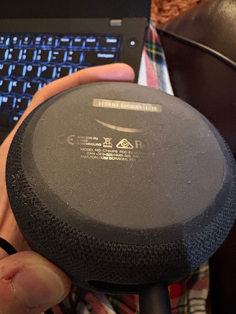 Amazon Echo Dot 3rd Gen Smart Speaker C76MP8 & Power Supply GP92NB