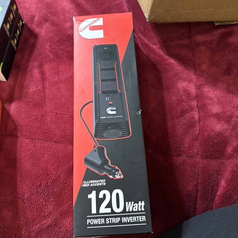 CUMMINS Cmn120s 120 Watt Portable Power Strip Inverter for car TRUCK Dc To Ac