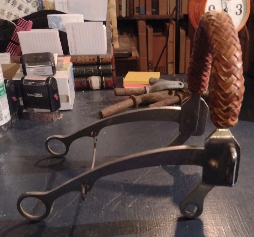 Hackamore Bit with a Braided Noseband