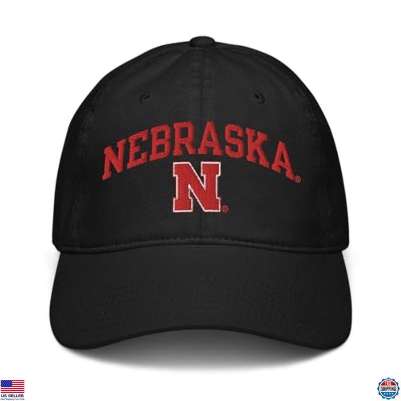 Nebraska Cornhuskers Adjustable Baseball Cap - Officially Licensed Arch Design