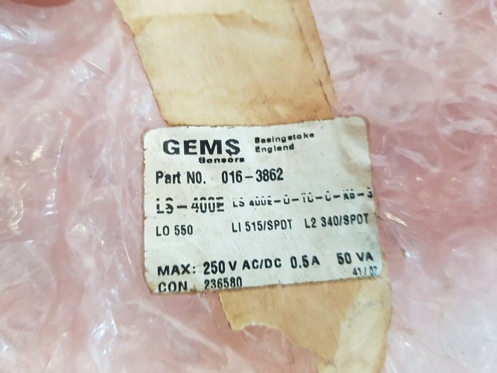 Gems sensors ls-400e float sensor switch ls 400e-0-tc-c-k6-3