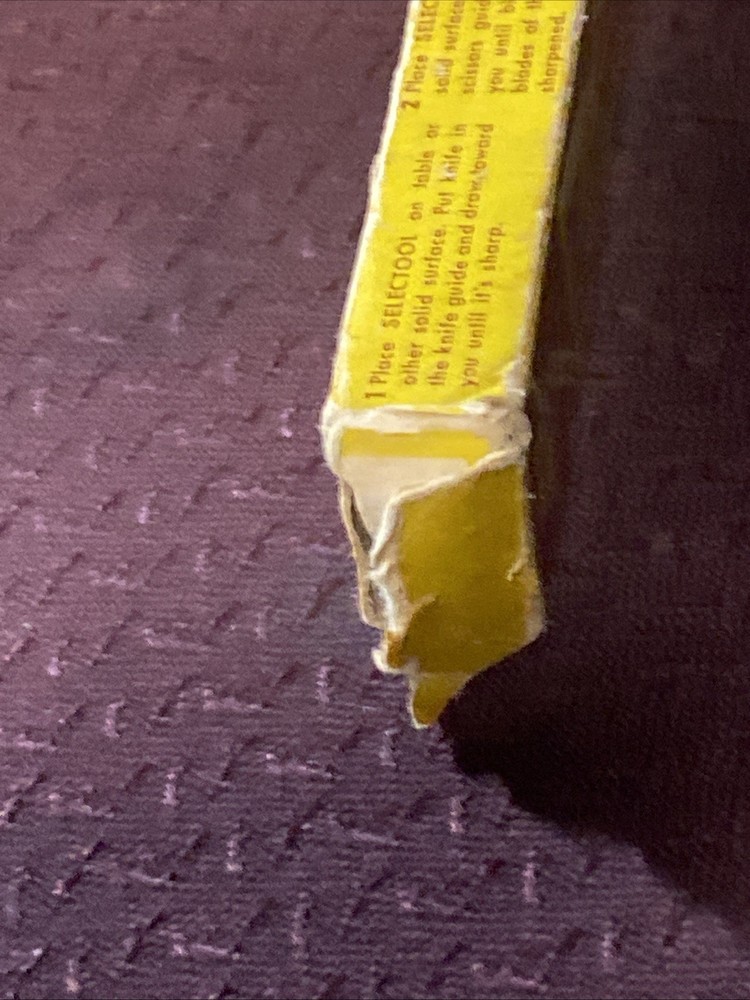 Vintage Selectool Master Sharpener Box And Instructions