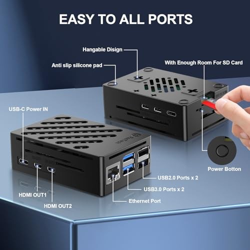 RasTech Accessories Kit for Raspberry Pi 5 Case with Active Cooler Compatible
