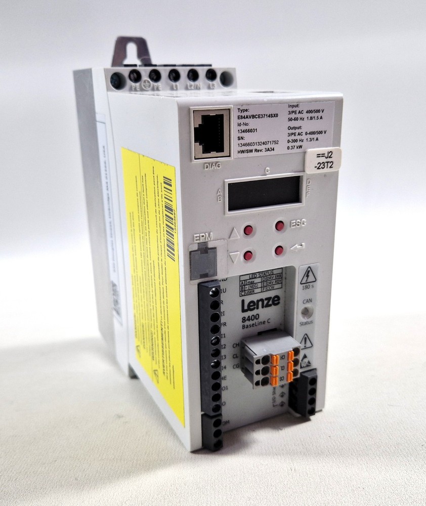 Lenze 8400 BaseLine C-Series E84AVBCE3714SX0 Variable Frequency Drive E84AVBCE3714SX0