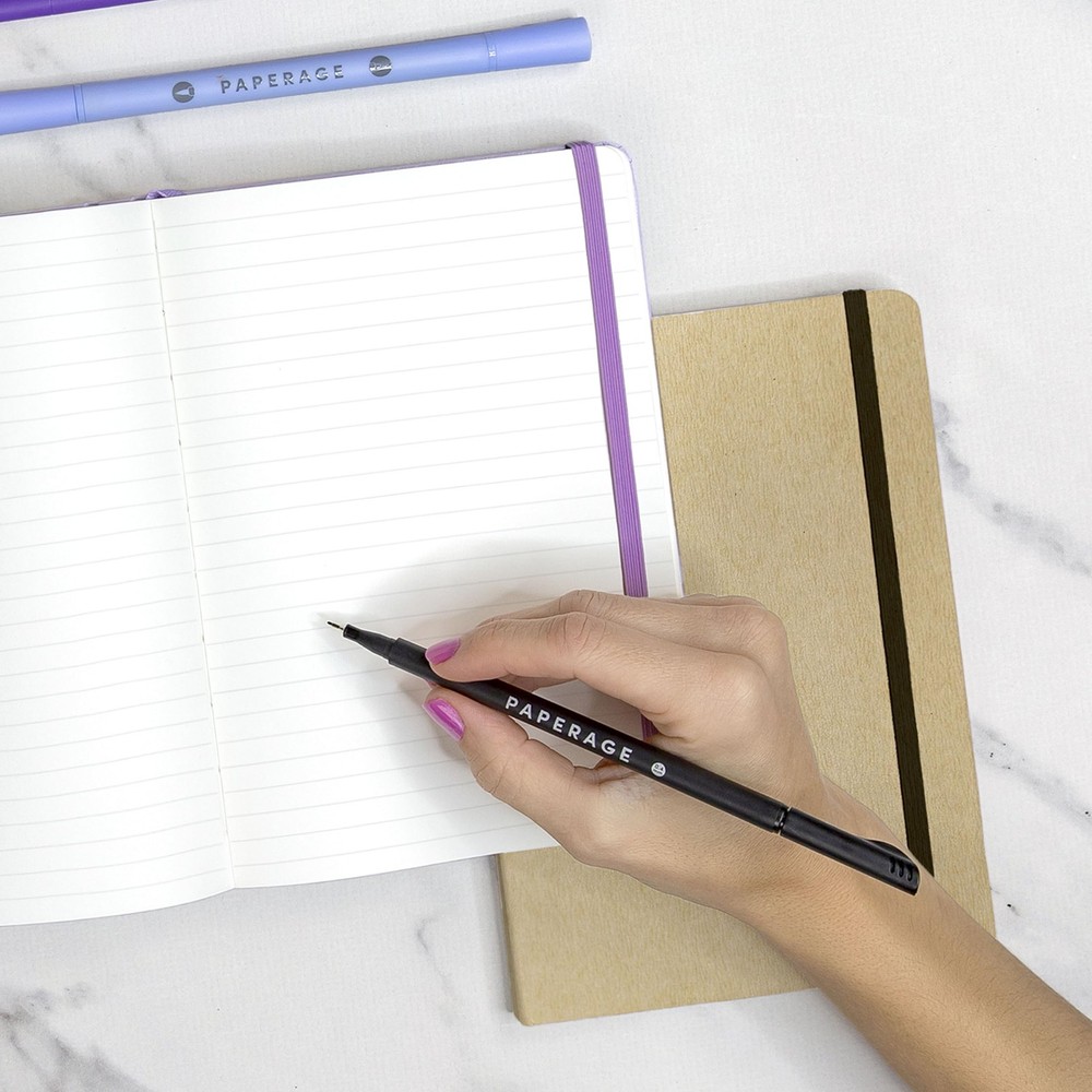 PAPERAGE Recycled Lined Journal Notebook, (Olive), 160 Pages, Lined, Olive