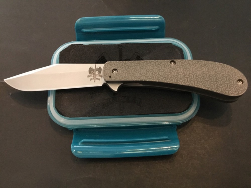 Custom Doc Shiffer Barebones Backpocket Flipper Folder Folding Knife