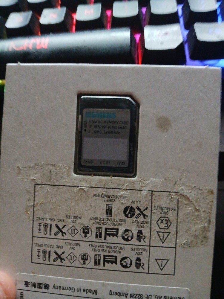 Siemens simatic memory card 6ES7 954-8Lt03-0AA0