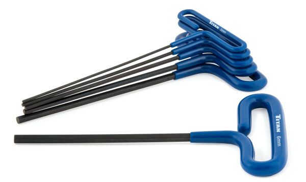 Titan 12769 6pc Metric T-Handle Hex Key Set