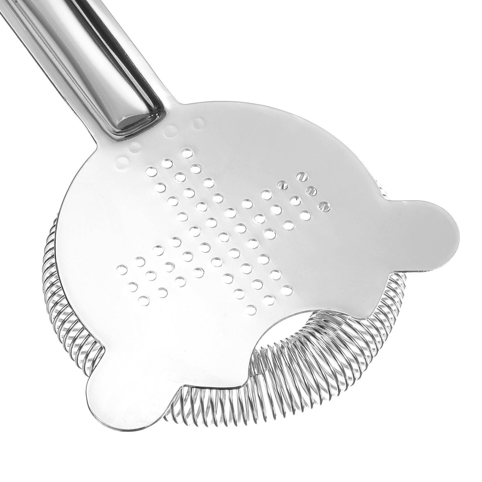 Cocktail Strainer, 1pcs Stainless Steel Bar Strainer for Drinks (Silver, 160mm)