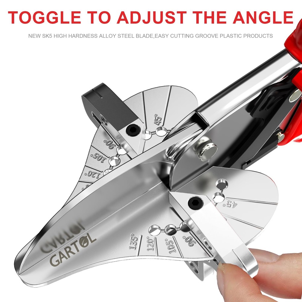 GARTOL Ratchet Miter Shears for Angular Cutting Molding Large, Hd-3106 Us