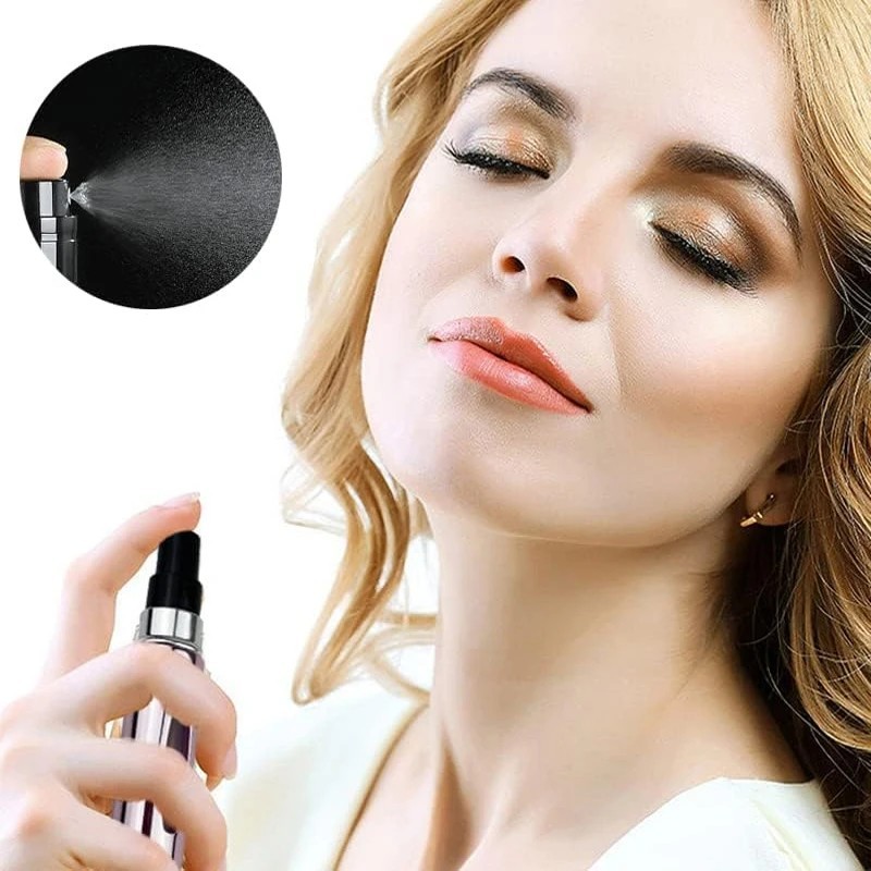 4Pcs 5ml Portable Perfume Atomizer Refillable Mini Travel Spray Bottle Set