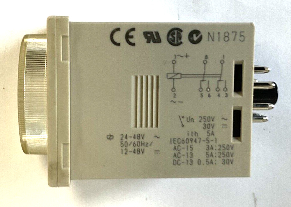 OMRON H3CR-A8 TIMER RELAY 250VAC 48VDC