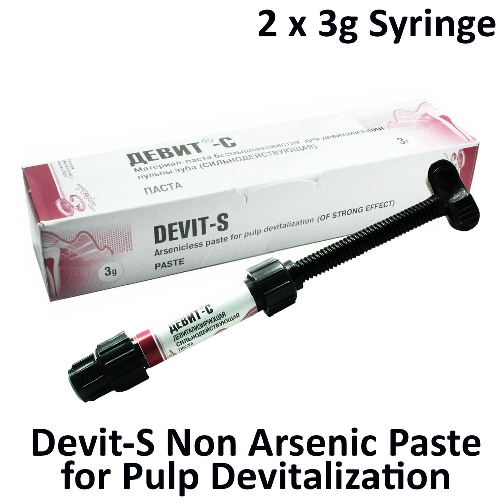 2x3g Dental Paste For Pulp Devitalisation composite - DEVIT-S (as Voco Depulpin)