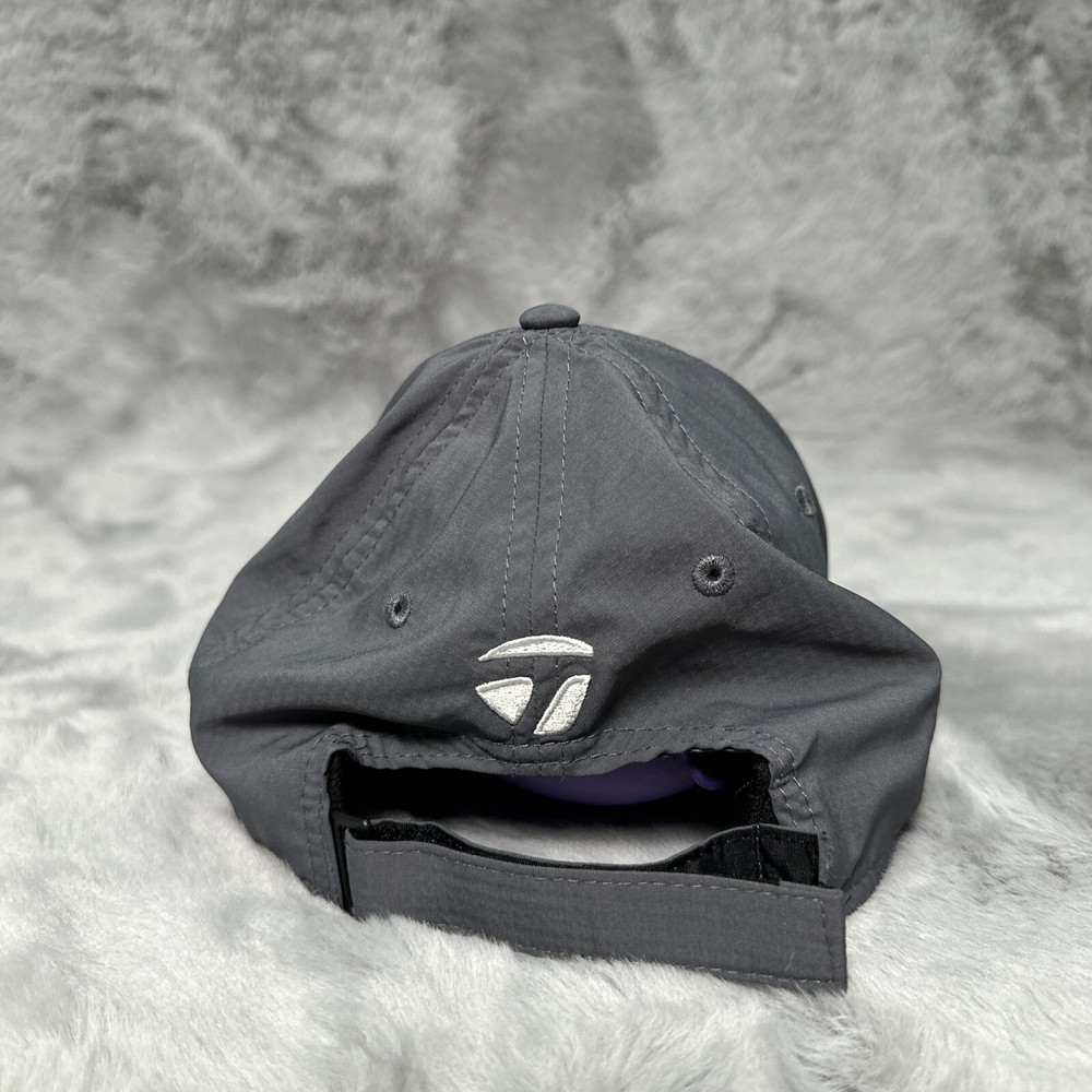 TaylorMade Hat Gray Adjustable Strapback Stealth TPS Lightweight Performance