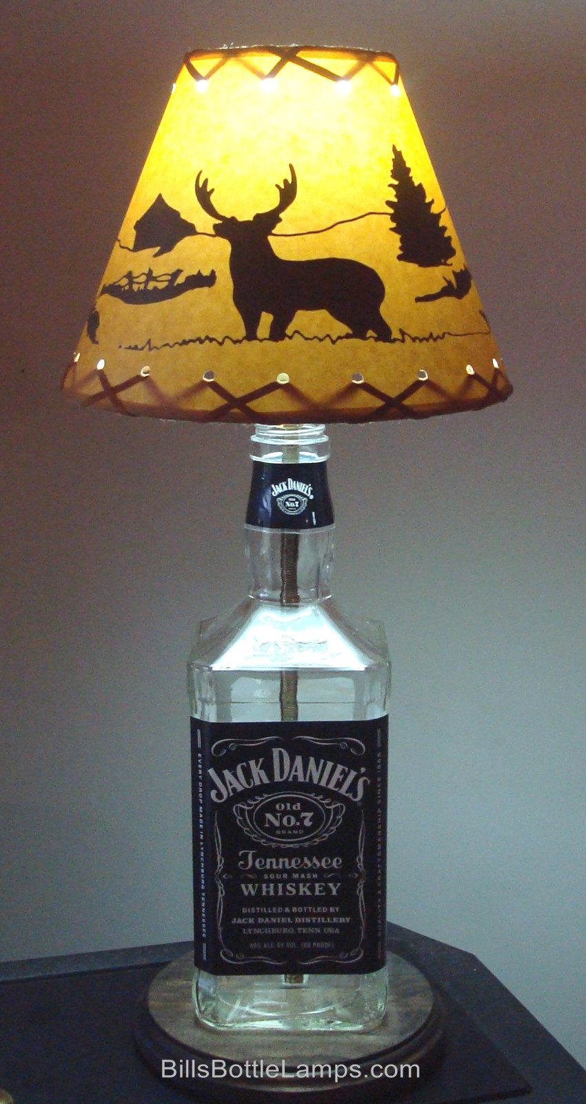 Rustic "Bulb Clip" DEER Scene Table Desk Light LAMP SHADE Cottage Cabin Decor