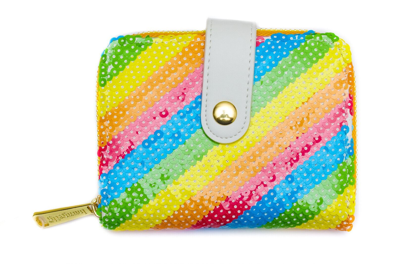 Loungefly Disney Mini Sequin Pride Rainbow Ziparound Wallet Coin Purse