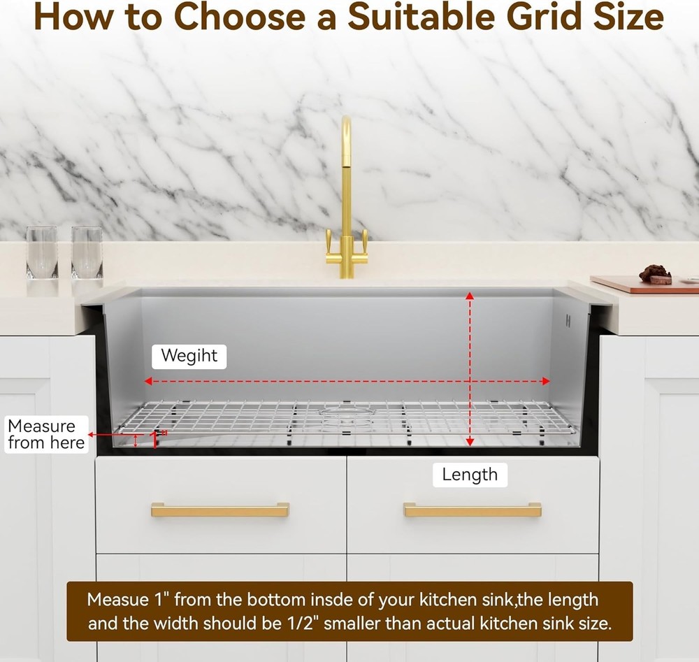 Sink Protector Grid 27.5"x14.25" Centered Drain Corner Radius 3.5" Sink Bottom