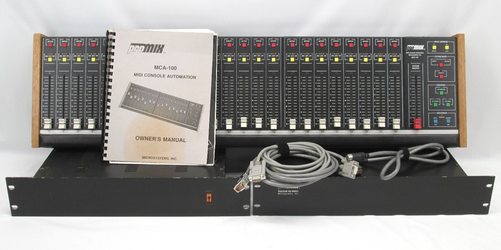 ProMix MCA-100 MIDI Console Automation Control Panel + Processor VCA Module+ PSU