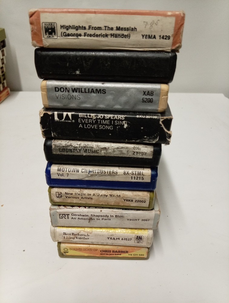 8 track tapes joblot Untested