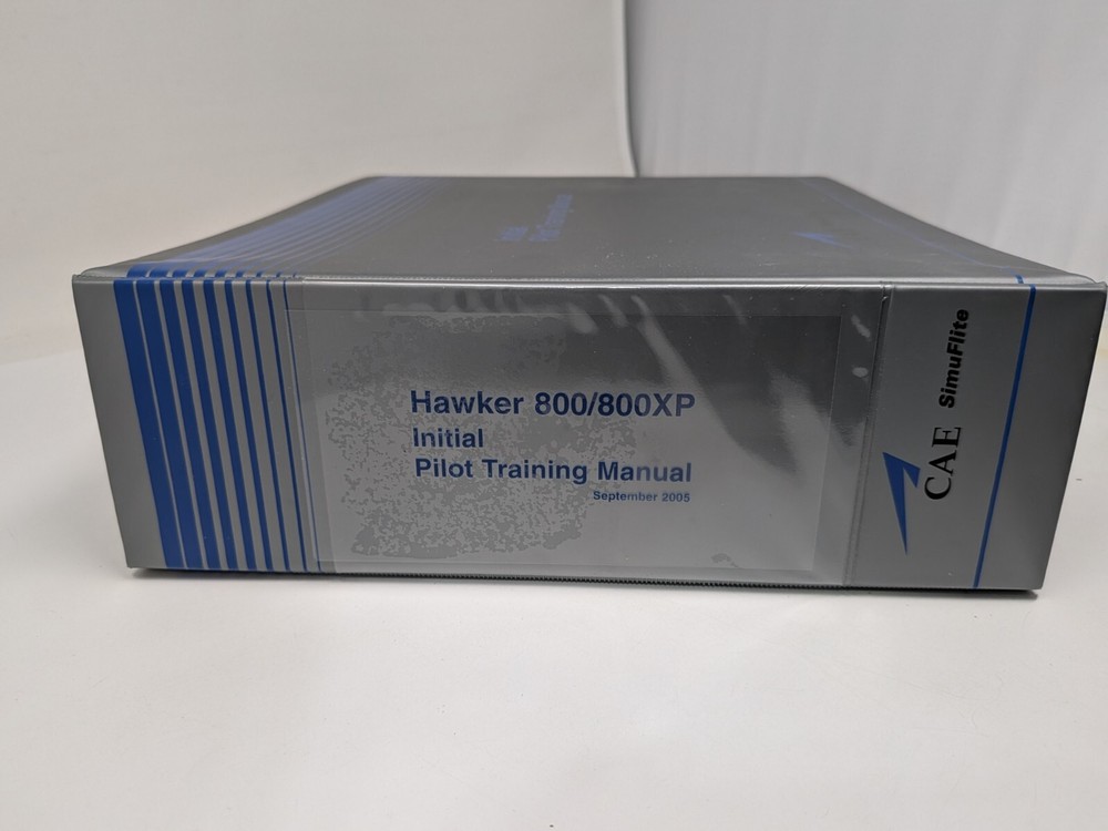 Hawker 800/800XP Initial Pilot Training Manual: reference handbook