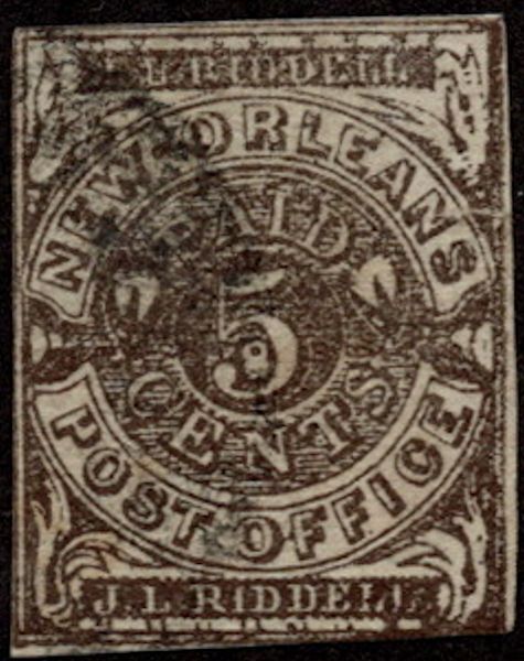 MALACK Confed #62x3c VF, faintly canceled used, choc..MORE.. k0694