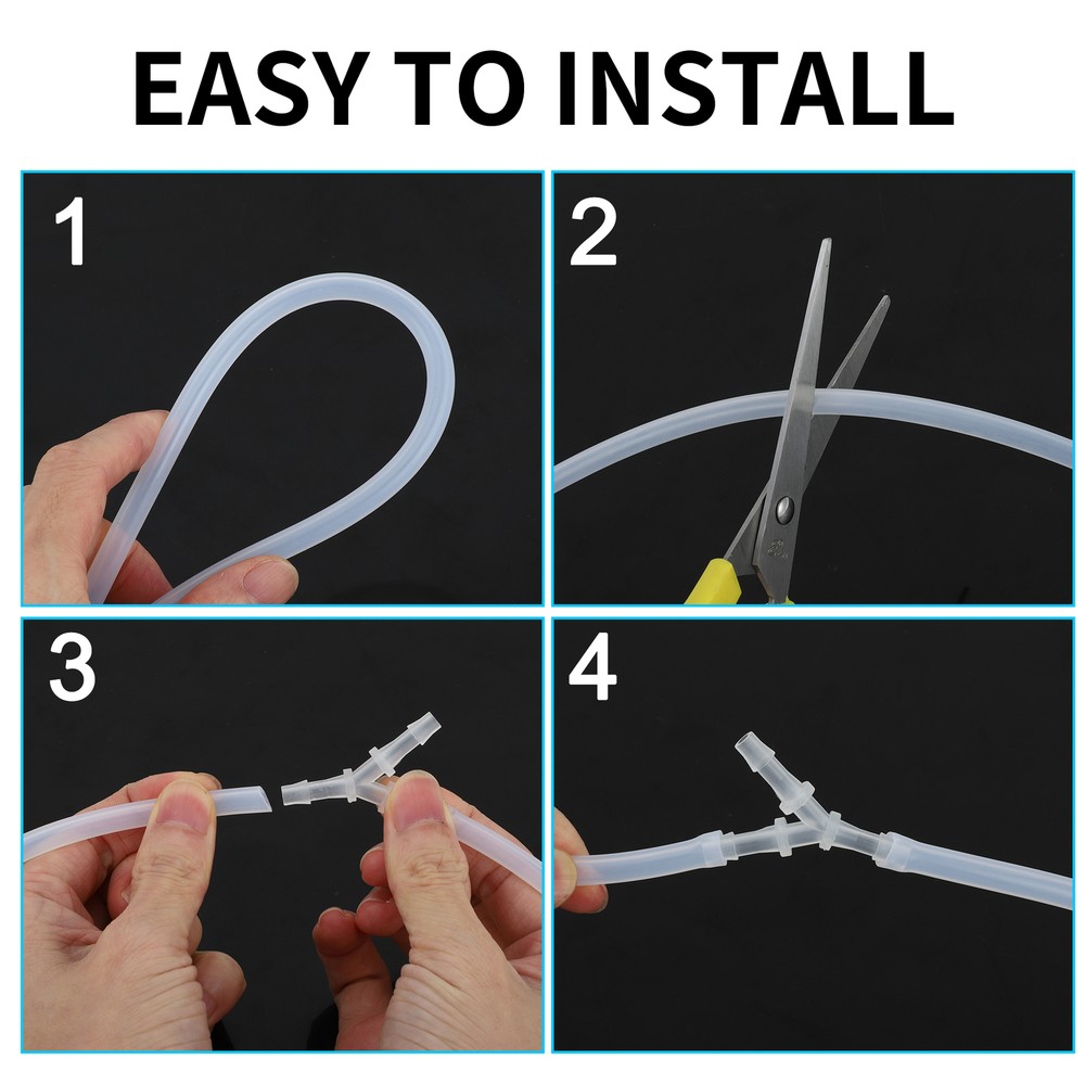 Five Plastic Hose Barb Fittings Universal