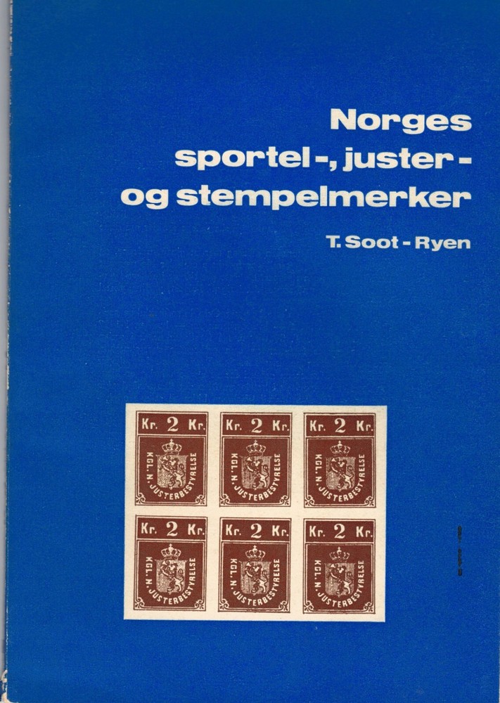 Book Norway 1974 NORGES SPORTEL -, JUSTER - OG STEMPELMERKER by Soot-Ryen