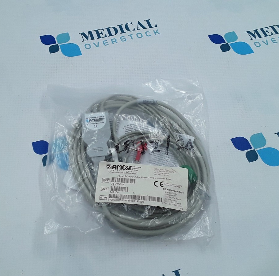 AMC&E 3LD ECG 90° LP12 Cable REF CB-72307R